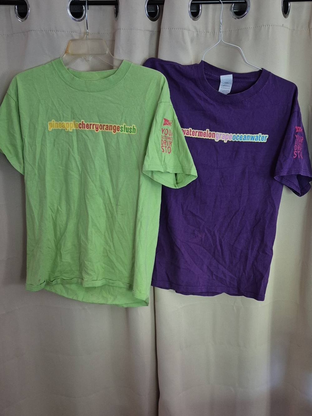 Short-Sleeve Sonic Graphic T-Shirts- Purple And Green